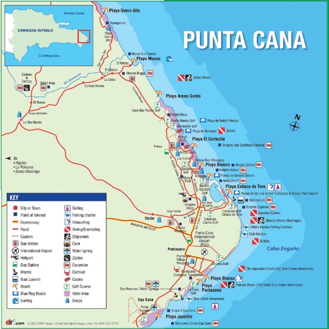 Punta Cana World Map