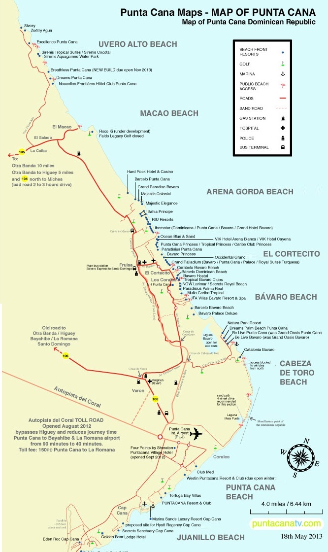 Punta Cana resort map