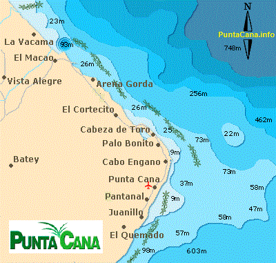 map zones punta cana