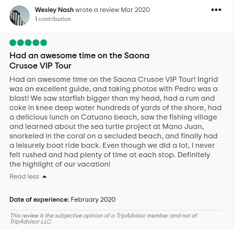 Review Saona Trip